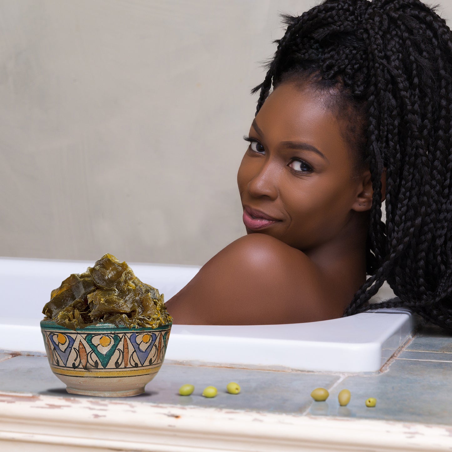 Moroccan "BELDI" Black Soap Amber Musk - 8 oz