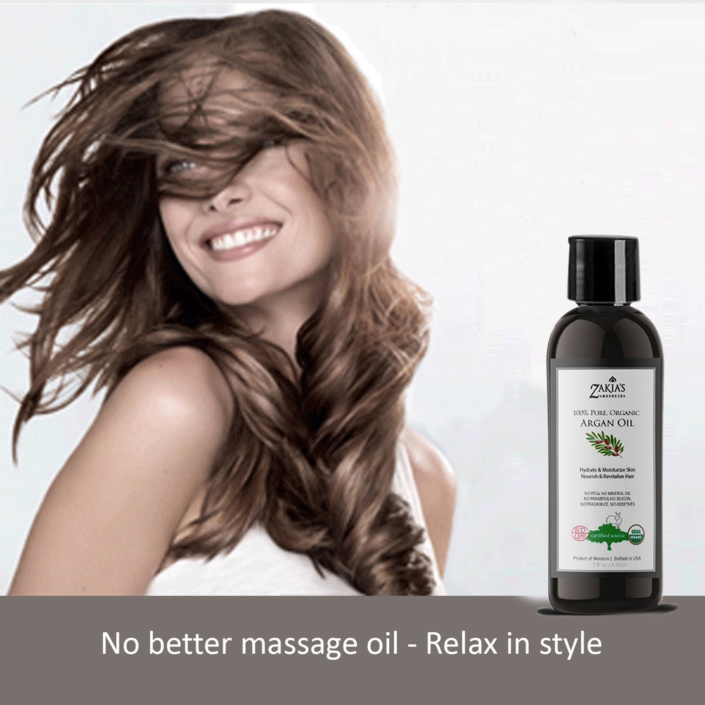 Argan Oil -organic skin & hair treatment oil - 2 oz