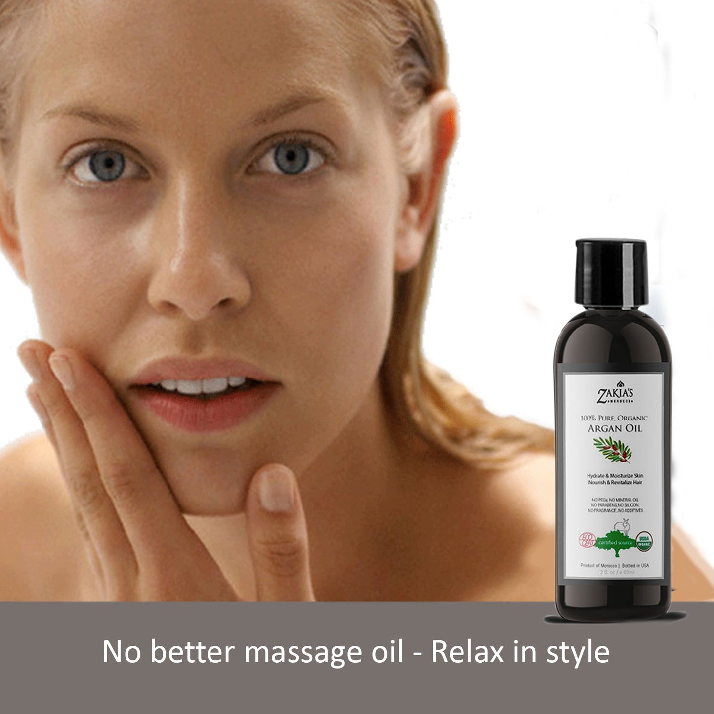 Argan Oil  -organic skin & hair treatment oil - 2 oz