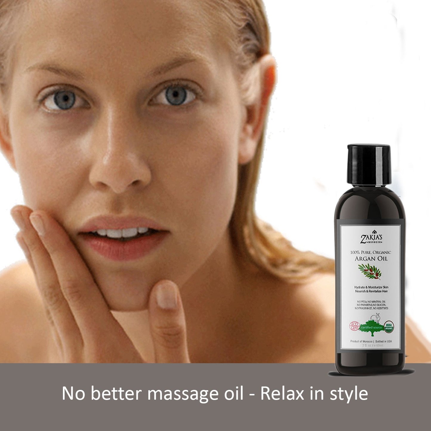 Argan Oil -organic skin & hair treatment oil - 2 oz