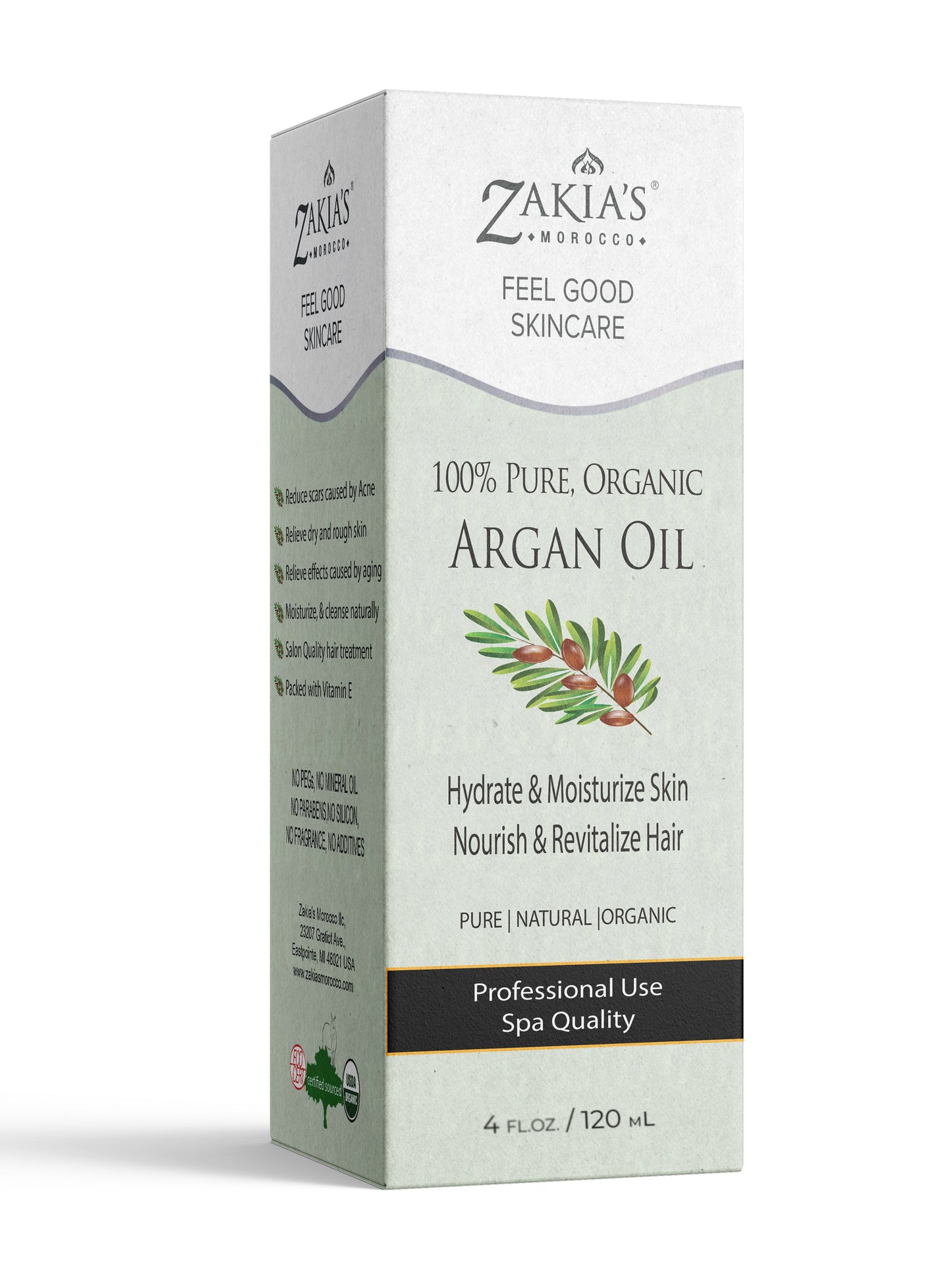Argan Oil -organic skin & hair treatment oil - 4 oz