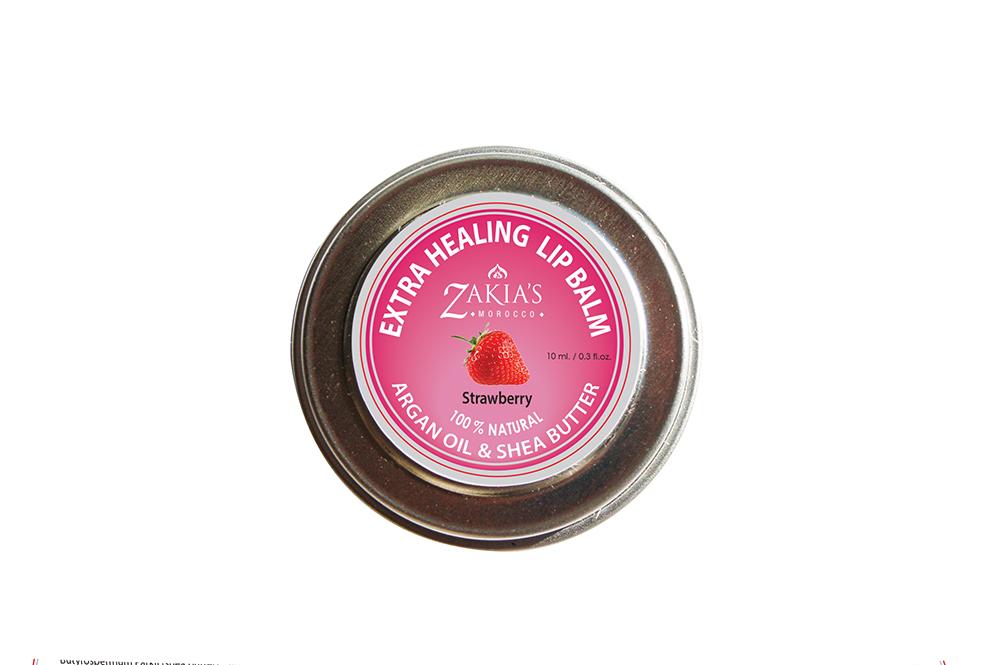 EXTRA HEALING Argan & Shea Lip Balm - Strawberry