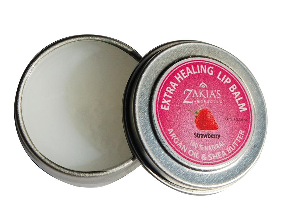 EXTRA HEALING Argan & Shea Lip Balm - Strawberry