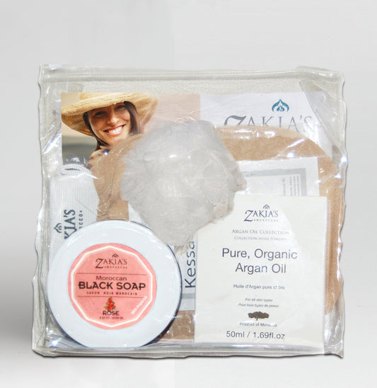 Argan Oil Bath & Body Gift Case - Rose