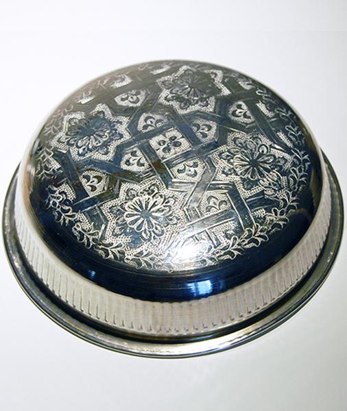 BOWL 01 | Moroccan White Brass Bowl