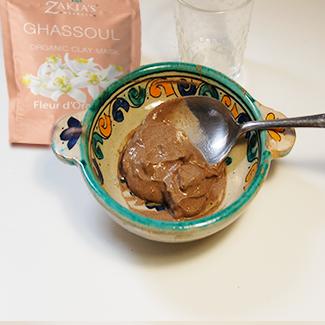 Organic Moroccan Ghassoul "Rhassoul" Clay Face and Hair Mask - Orange Blossom - 8 oz.
