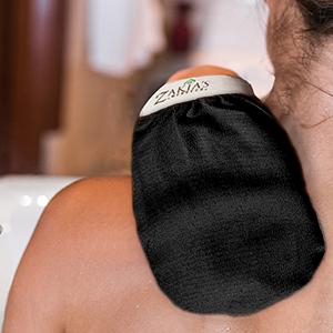 Kessa Original Exfoliating Glove - Charcoal Black