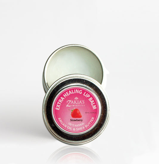EXTRA HEALING Argan & Shea Lip Balm - Strawberry