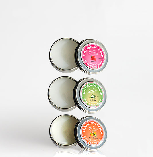 EXTRA HEALING Argan & Shea Lip Balms - 3 flavors