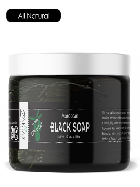 Moroccan Black Soap -Original - 16 oz