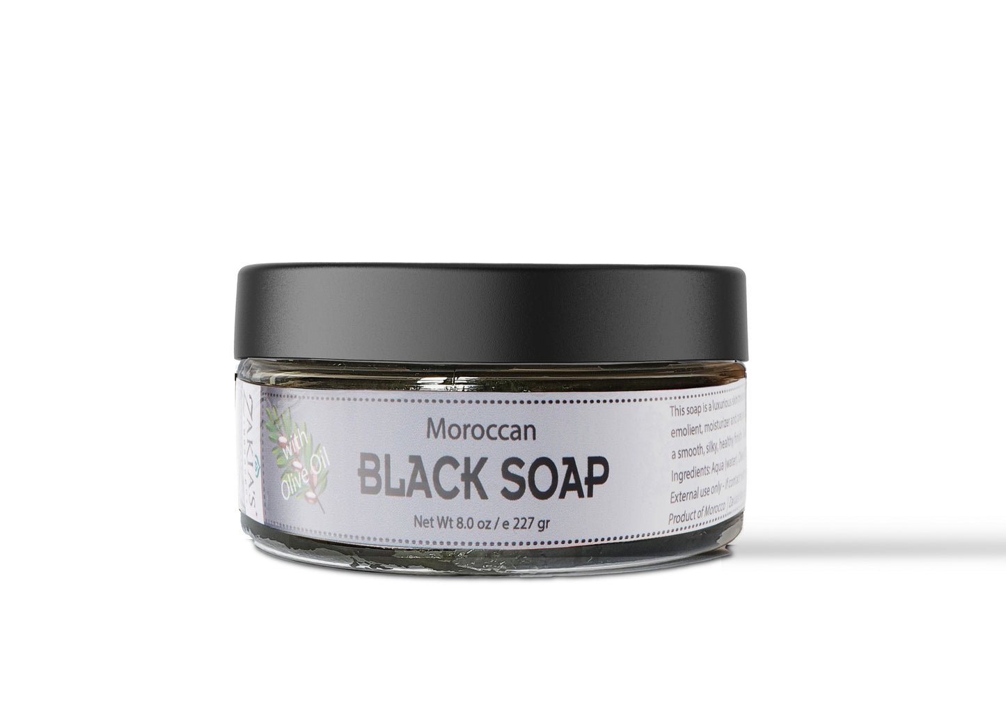 Moroccan "BELDI" Black Soap -Original - 8 oz