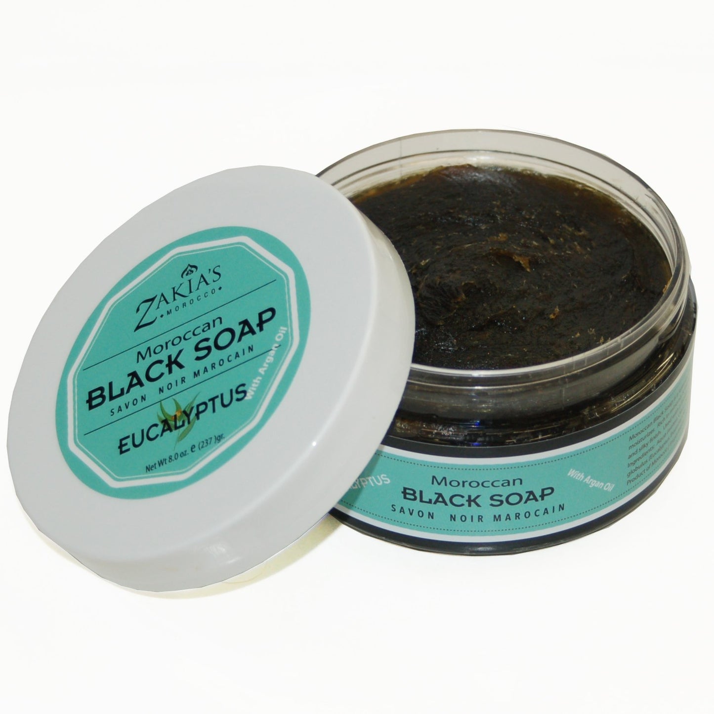 Moroccan "BELDI" Black Soap  Eucalyptus - 8 oz
