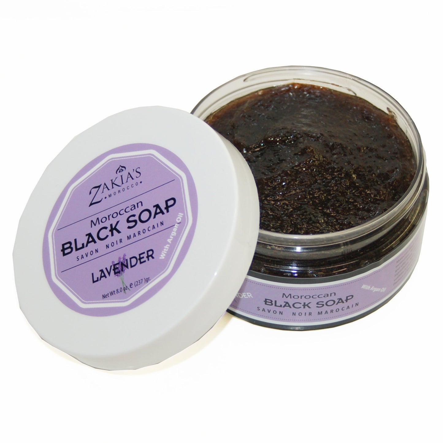 Moroccan "BELDI" Black Soap - Lavender - 8 oz