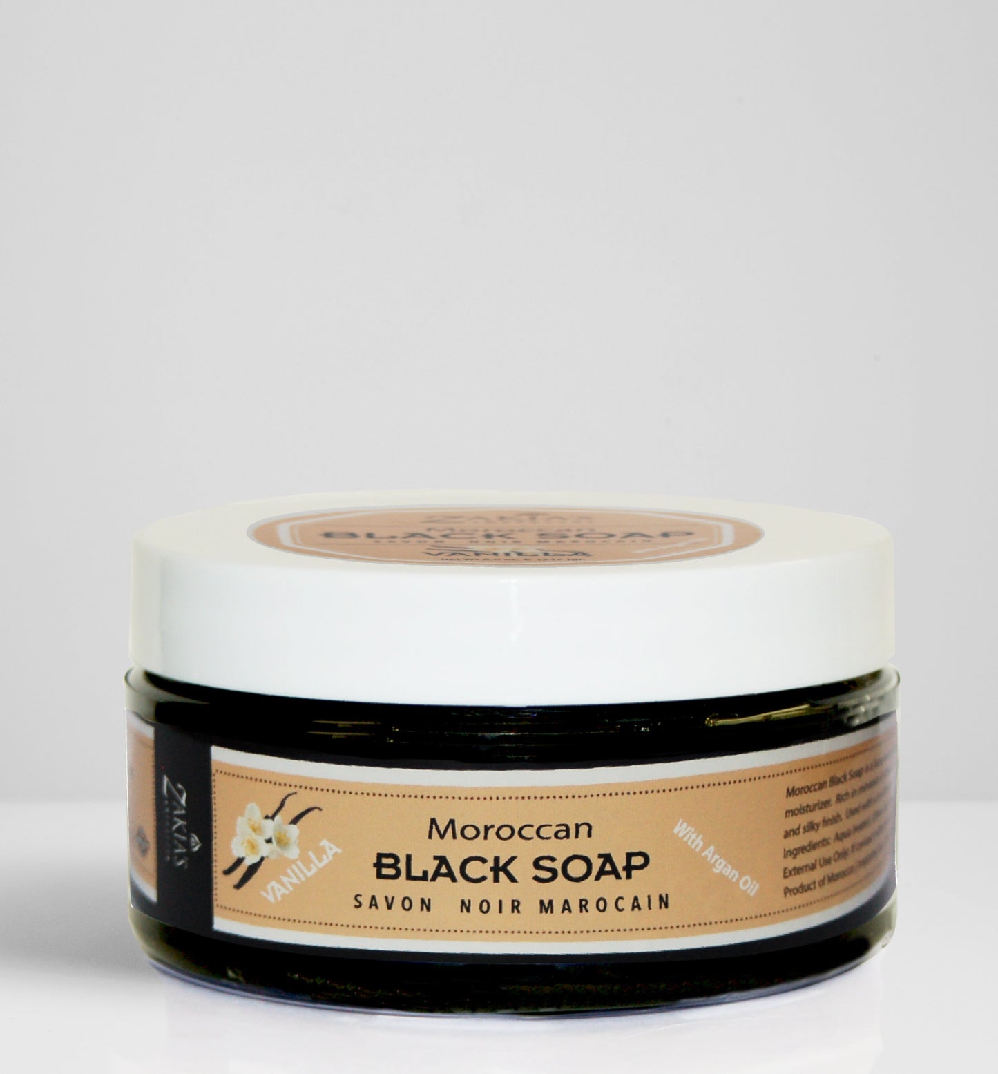 Moroccan "BELDI" Black Soap - Vanilla -8 oz