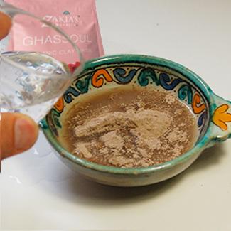 Organic Moroccan Ghassoul "Rhassoul" Clay Face and Hair Mask - Rose - 8 oz.